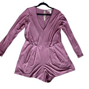 Plum Long Sleeve Romper